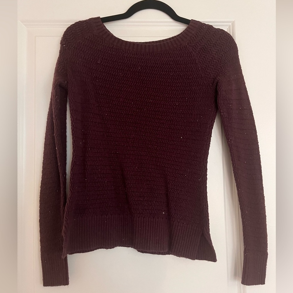 Burgundy sweater